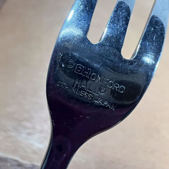 1 DH Oxford Hall OXH14 Bamboo Cocktail Fork Flatware Japan  Seafood  Disc 5 3/4 - Picture 6 of 9